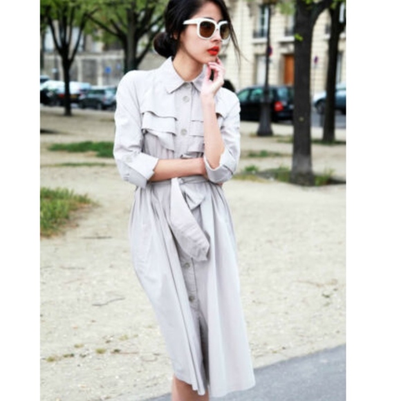 DOO. RI Lightweight Trench Jacket Coat MACYS L - Picture 4 of 6